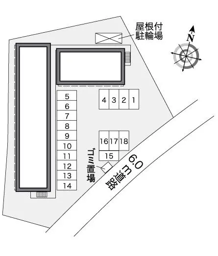 ★手数料０円★上尾市領家　月極駐車場（LP）